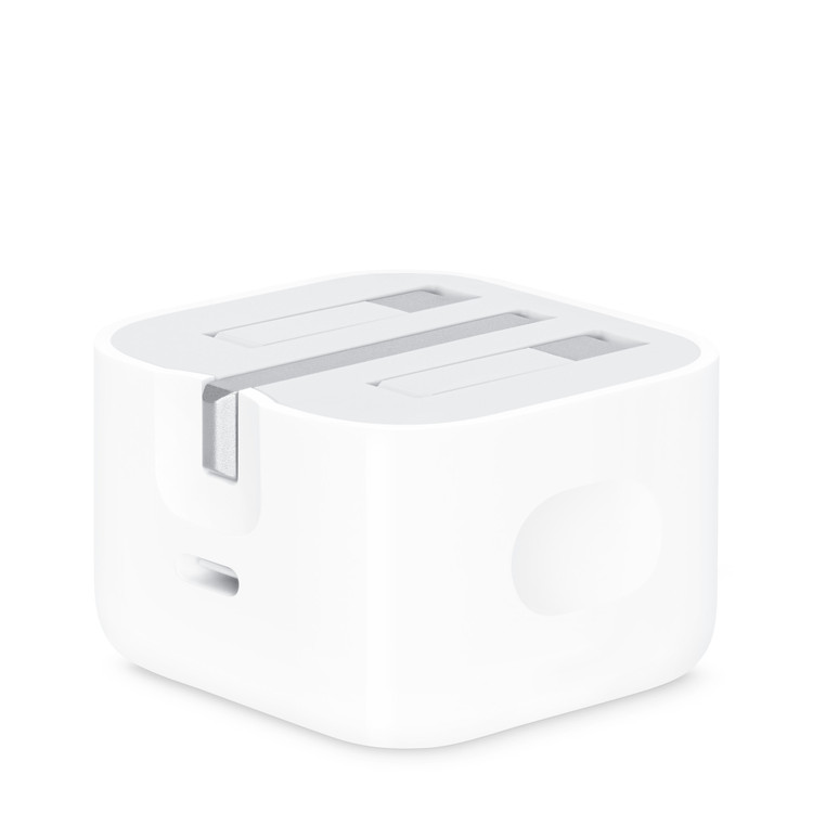 تصویر شارژر دیواری اپل مدل ۲۰ وات USB-C Power Adapter سفید رنگ – آداپتور رسمی Apple با توان ۲۰W