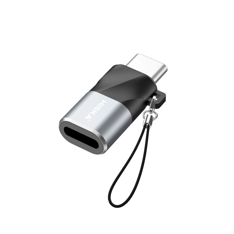 تصویر مبدل Lightning به Type-C هیسکا مدل H8 با طراحی فشرده و بدنه مقاوم