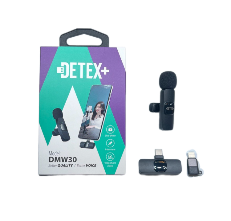 میکروفن بی سیم یقه ای دیتکس+ مدل DETEX+ DMW-30C