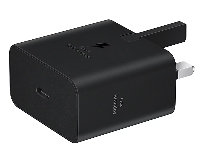 تصویر شارژر دیواری سامسونگ مدل EP-T2510 سه شاخه اروپا – Samsung 25W Wall Charger