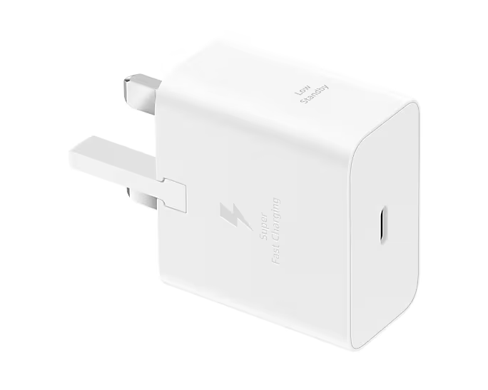تصویر شارژر دیواری سامسونگ مدل EP-T2510 سه شاخه اروپا – Samsung 25W Wall Charger