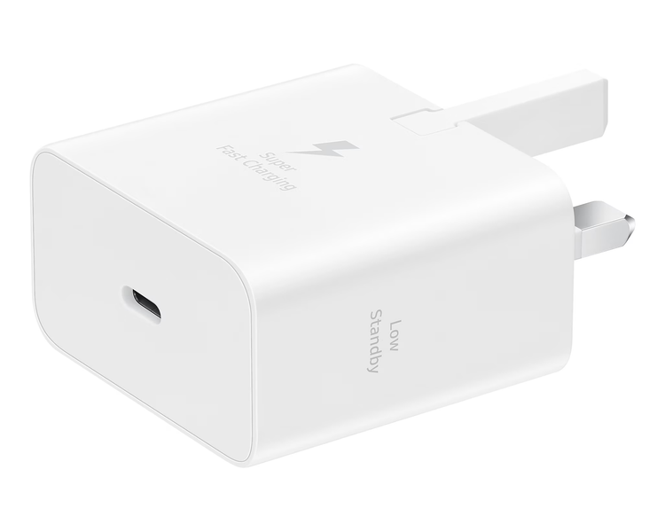 تصویر شارژر دیواری سامسونگ مدل EP-T2510 سه شاخه اروپا – Samsung 25W Wall Charger