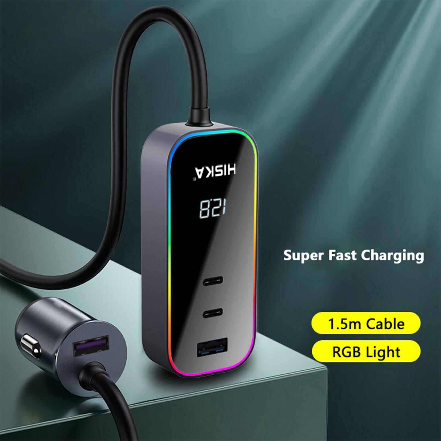 شارژر فندکی هیسکا مدل HCC-328