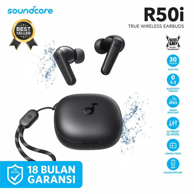 خرید Anker Soundcore R50i | هندزفری بیسیم با باتری ۳۰ ساعته و مقاومت IPX5
