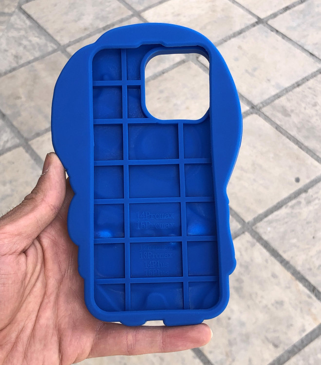 قاب فانتزی سیلیکونی عروسکی Inside Out Sadness با جنس سیلیکون اورجینال و ضربهگیری بالا