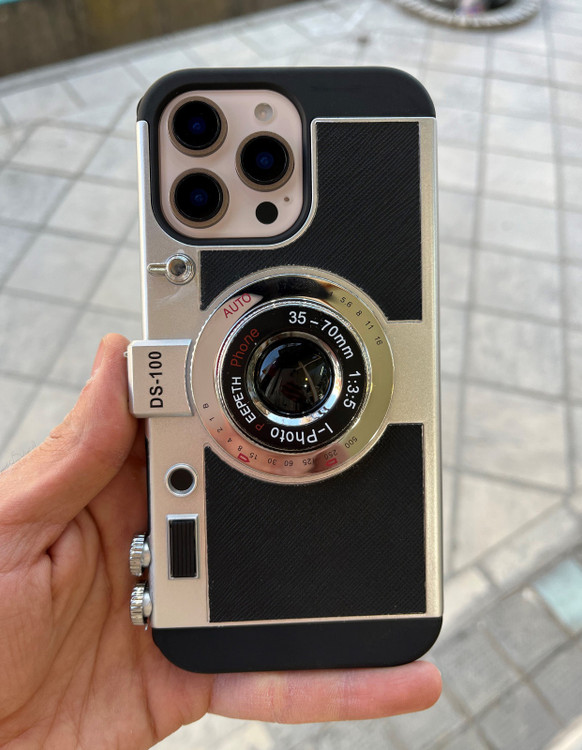 قاب فانتزی طرح دوربین مدل Camera با طراحی خاص و بند گردنی بلند مناسب محافظت از گوشی