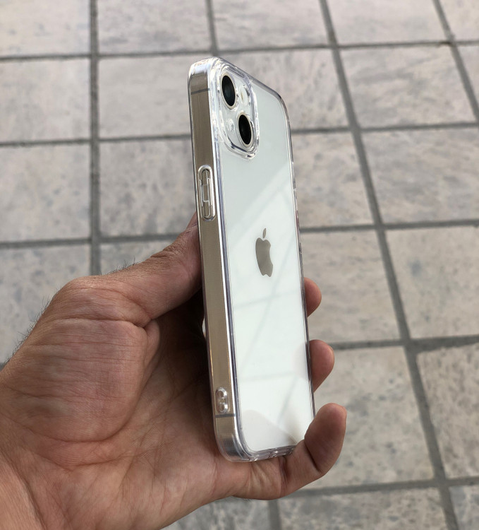 قاب شفاف بیرنگ Clear Case پلاستیک فشرده با محافظ لنز و ضد ضربه