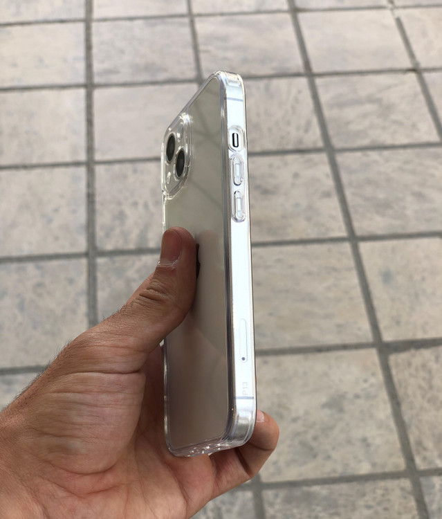 قاب شفاف بیرنگ Clear Case پلاستیک فشرده با محافظ لنز و ضد ضربه