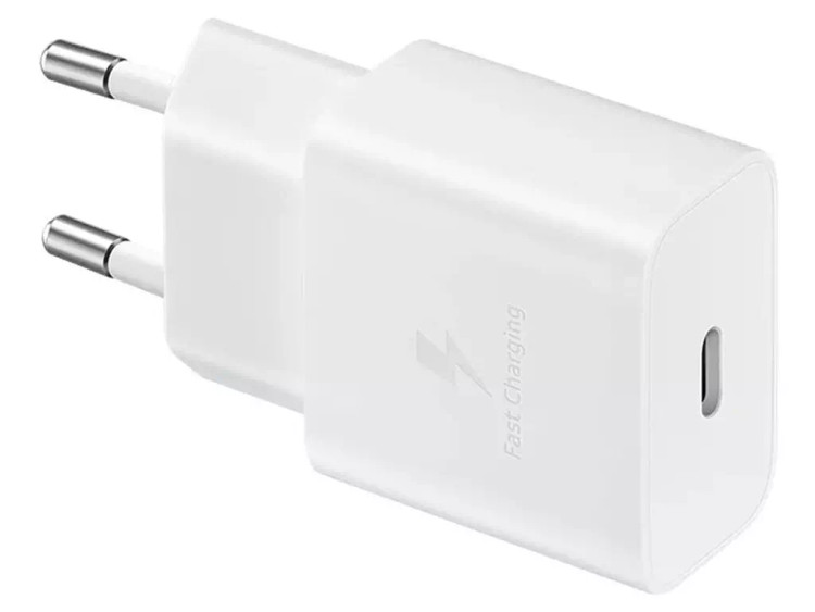 تصویر شارژر دیواری سامسونگ مدل EP-T1510 دو شاخه سفید – Samsung 15W Wall Charger