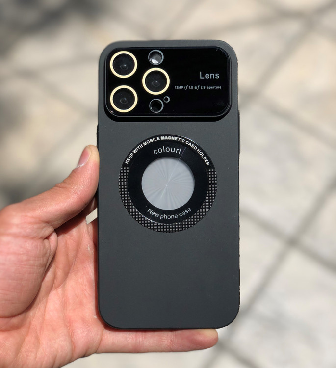 قاب آیفون PC Slim مگنت دار با محافظ لنز