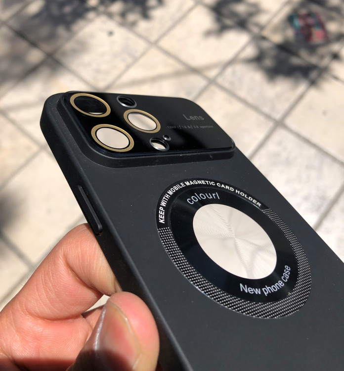 قاب اسلیم آیفون با ضخامت ۰.۸ میلیمتر و محافظ دوربین 9H