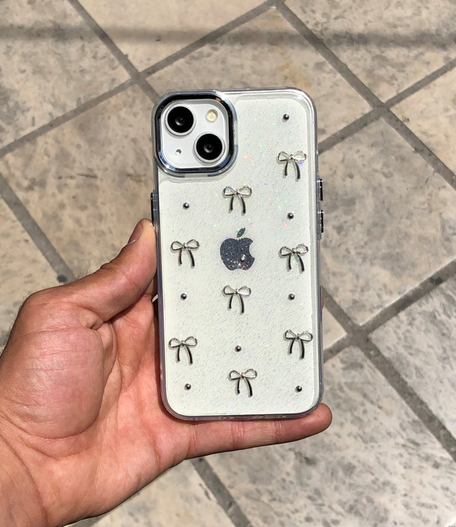 قاب شفاف آیفون مدل Shiny Papillon طرح پاپیون شاین با محافظ دوربین