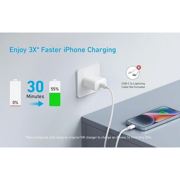 شارژر دیواری 20 وات انکر Anker Select Charger A2347L21 با پورت USB-C و فناوری PD