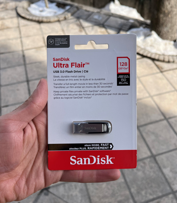 فلش ۱۲۸ گیگ یواسبی ۳.۰ سن دیسک - San Disk 128G Flash Drive USB 3.0